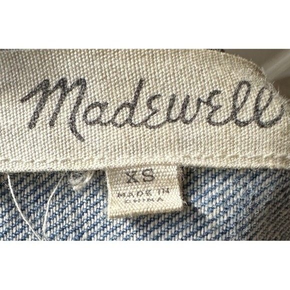Madewell Denim Jacket XS Women's Blue Jean Trucker Style Classic 100% Cotton - Picture 8 of 11
